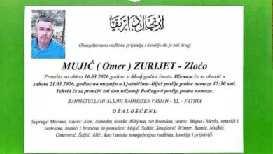 Na bolji svijet preselio Zurijet Mujić – Zloćo: Dženaza u subotu u Ljubnićima