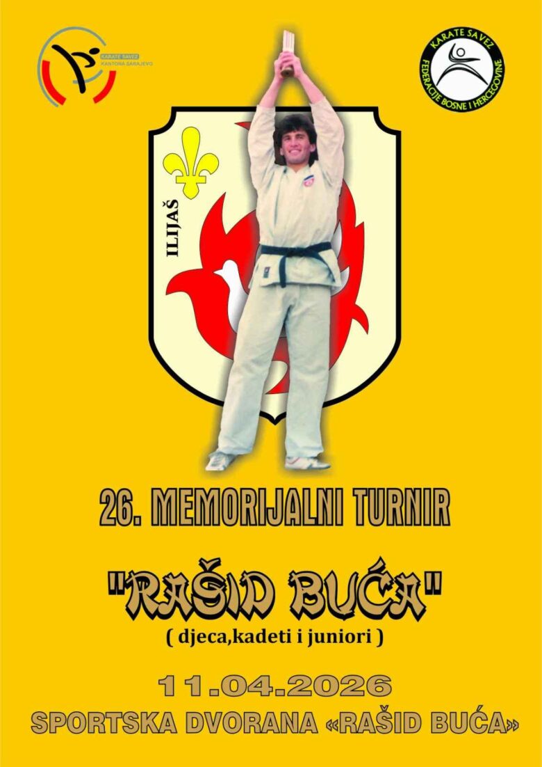 U Ilijašu 11. aprila 26. Memorijalni karate turnir „Rašid Buća“
