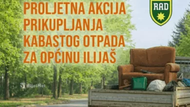 Proljetna akcija odvoza kabastog otpada: Evo gdje i kada građani Ilijaša mogu odložiti otpad