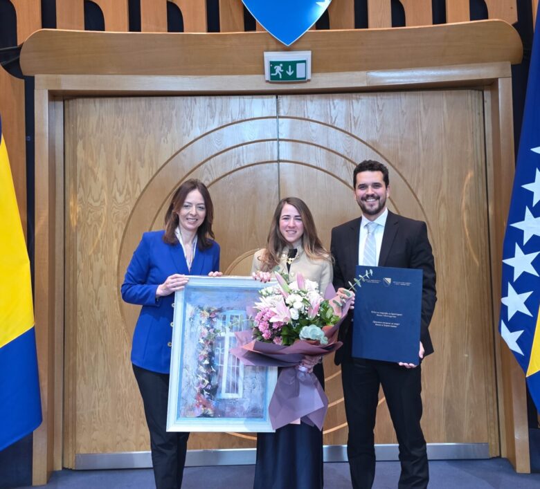 Lejli Njemčević uručena Državna nagrada za sport Bosne i Hercegovine