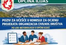 Poziv članovima organizacija civilnog društva za prijave za učešće u Komisiji za ocjenu projekata organizacija civilnog društva po LOD metodologiji u Općini Ilijaš