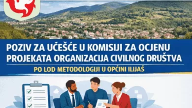 Poziv članovima organizacija civilnog društva za prijave za učešće u Komisiji za ocjenu projekata organizacija civilnog društva po LOD metodologiji u Općini Ilijaš