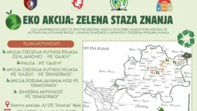 Eko akcija „Zelena staza znanja“ okuplja učenike i zajednicu u Ilijašu