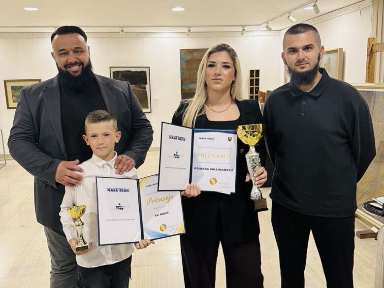 Izbor sportiste ZE-DO kantona: Dženana Sulejmanović i Ali Nukić ponosno ispred Taekwondo Kolektiva Bosne Rudar