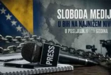 Reporteri bez granica: Sloboda medija u BiH na najnižem nivou u posljednjih 25 godina