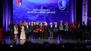 Održana Svečana sjednica Skupštine Kantona Sarajevo, dodijeljena najveća priznanja laureatima