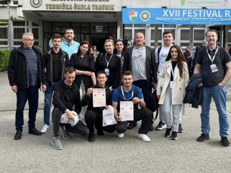 Učenici SŠC „Nedžad Ibrišimović“ Ilijaš ostvarili izvanredne rezultate na Festivalu rada srednjih stručnih i tehničkih škola