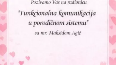 Edukativna radionica povodom Svjetskog dana porodice sa Maksidom Agić 15. maja u Ilijašu