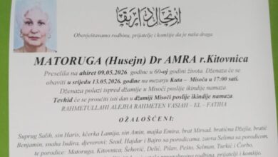 Na bolji svijet preselila dr. Amra Matoruga iz Ilijaša