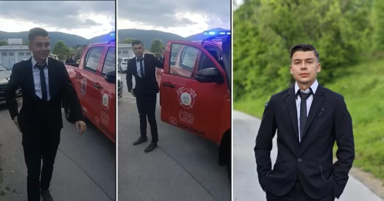 Mladi vatrogasac Eldin Bećirević ispraćen na maturu: Primjer mladosti koja raste uz zajednicu