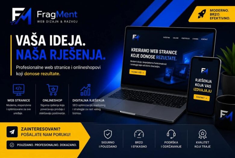 Digitalna rješenja iz Ilijaša: FragMent nudi izradu profesionalnih web platformi
