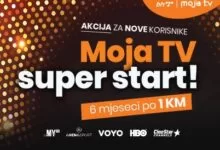 Moja TV super start 6 mjeseci po 1 KM uz vrhunski sadržaj