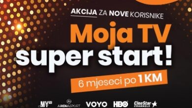 Moja TV super start 6 mjeseci po 1 KM uz vrhunski sadržaj