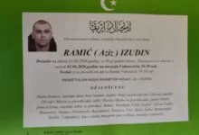 Na bolji svijet preselio Izudin Ramić, dženaza u utorak na mezarju Vukasovići