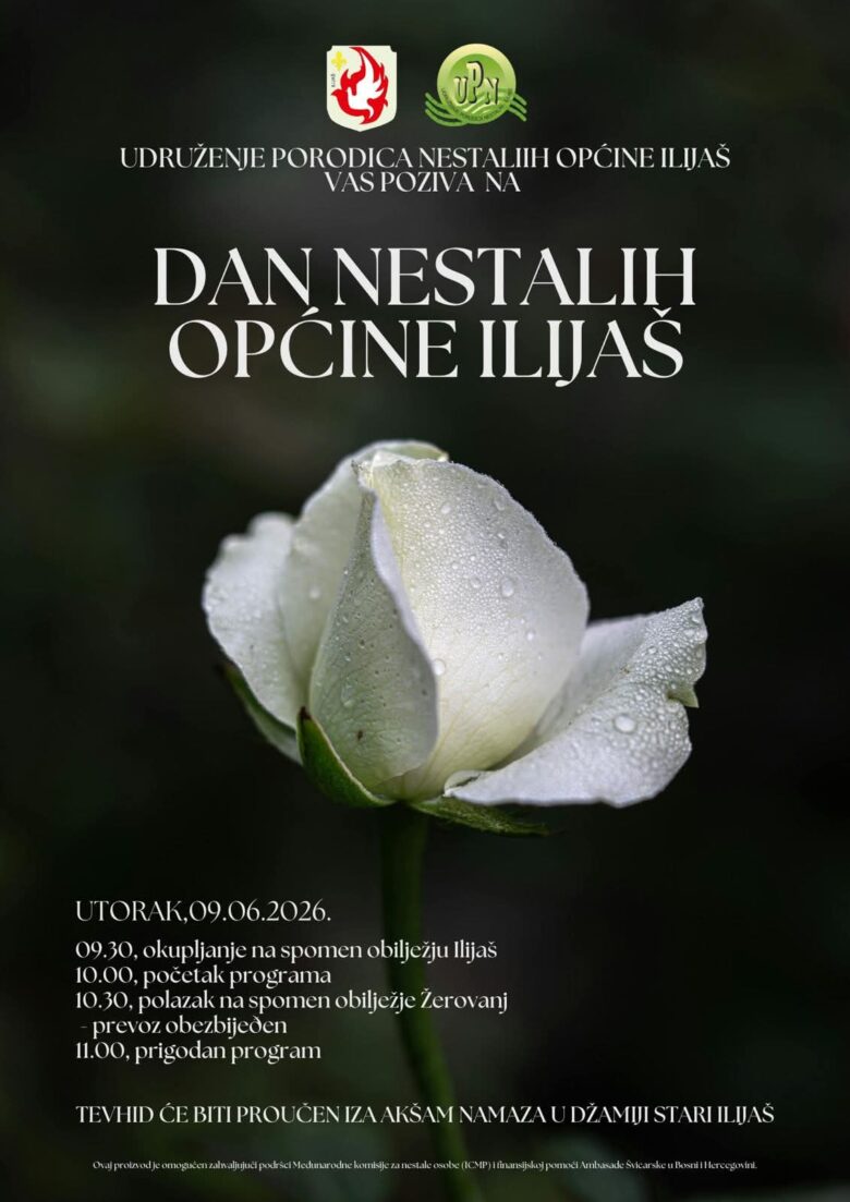 Udruženje porodica nestalih Općine Ilijaš organizuje obilježavanje Dana nestalih