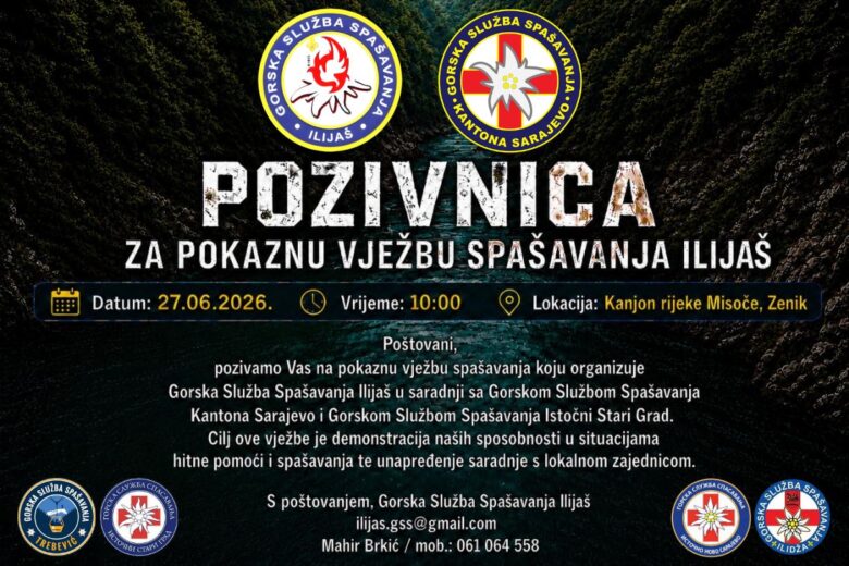 Pokazna vježba spašavanja u kanjonu Misoče: GSS Ilijaš okupit će spasioce i goste iz više stanica