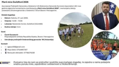 Marš mira Guildford 2026: Snažna poruka sjećanja, mira i solidarnosti iz Velike Britanije