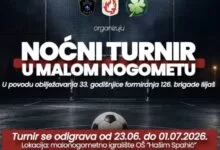Večeras počinje Noćni turnir u malom nogometu povodom 33. godišnjice 126. brigade Ilijaš