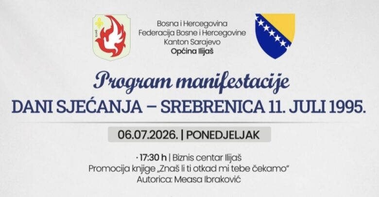 U Ilijašu počeli „Dani sjećanja“, program „Ilijaških dana 2026“ nastavlja se nakon 11. jula