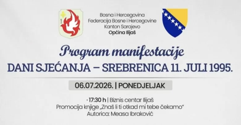 U Ilijašu počeli „Dani sjećanja“, program „Ilijaških dana 2026“ nastavlja se nakon 11. jula