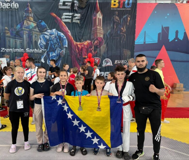 Ensar Kadrić prvak Balkana – četiri medalje za TKD Bosna-Rudar!