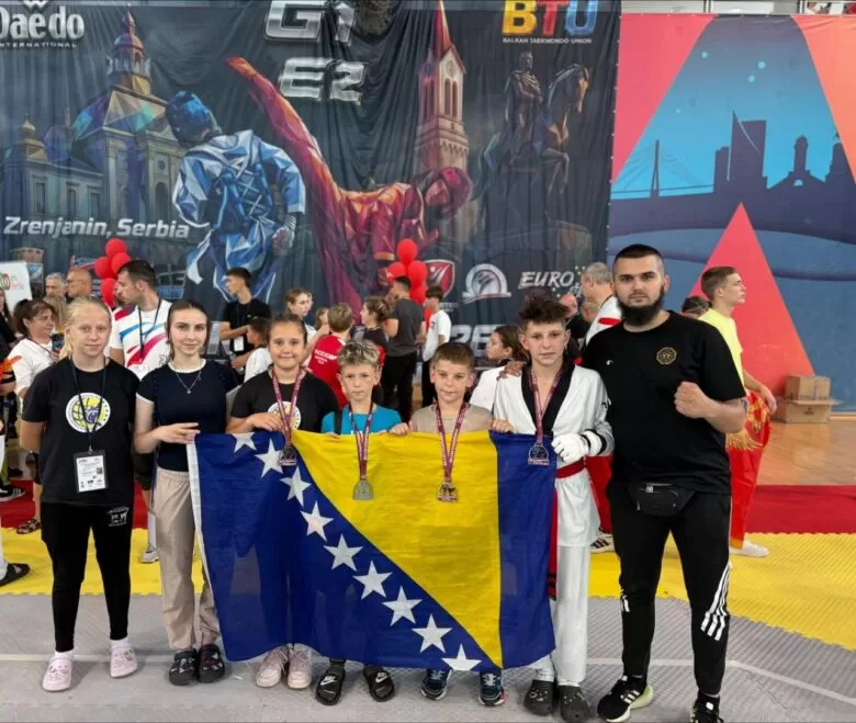 Ensar Kadrić prvak Balkana – četiri medalje za TKD Bosna-Rudar!