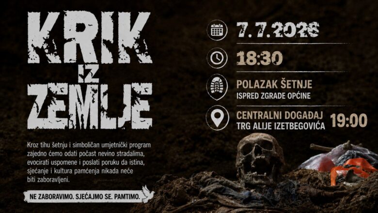 „Krik iz zemlje“ – večer sjećanja na žrtve genocida u Srebrenici