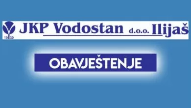 Obavještenje: U utorak bez vode u nekoliko ilijaških naselja zbog radova na vodovodnoj mreži