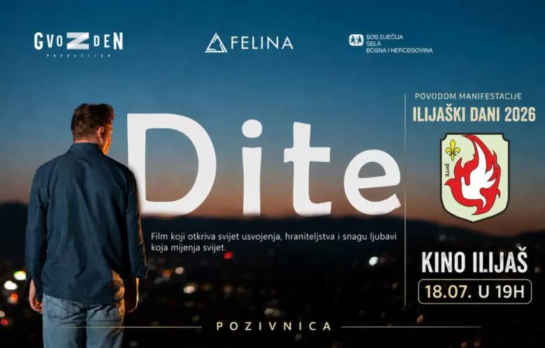 U subotu u Ilijašu pogledajte film „Dite“- autorsko ostvarenje Rijada Gvozdena