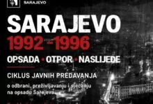 CIKLUS JAVNIH PREDAVANJA: “Sarajevo 1992–1996: Opsada – Otpor – Naslijeđe“