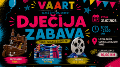 Vareš: Dječija zabava u okviru IX VAART Festivala donosi četiri sata igre i zabave za najmlađe