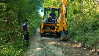 Vatrogasno društvo Vogošća uređuje put prema Nabožiću uoči tradicionalnog pohoda