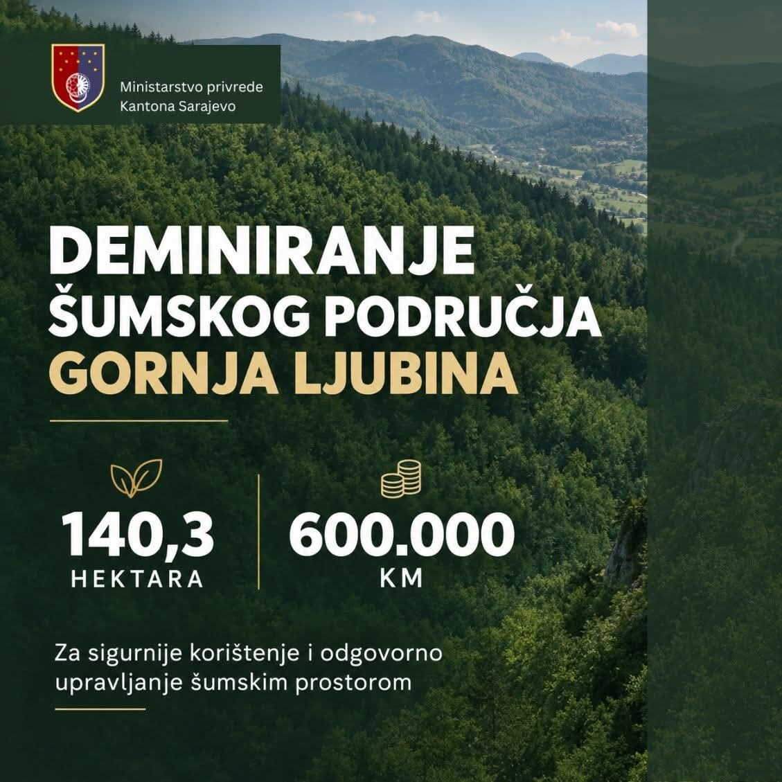 Veliki projekt deminiranja u Ilijašu: 600.000 KM za područje Gornje Ljubine