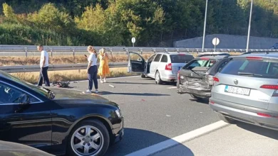 Saobraćajna nesreća na autoputu na ulazu u Vogošću: Stvorile se velike gužve