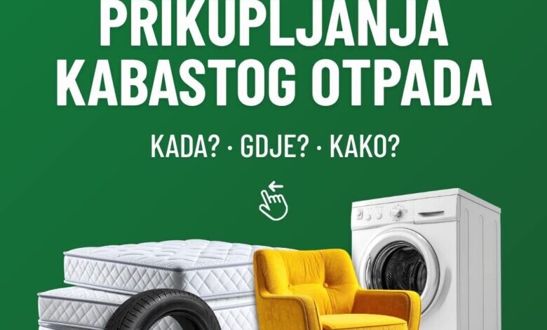 U oktobru jesenja akcija odvoza kabastog otpada