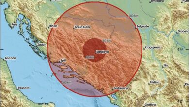 Zemljotres zatresao Sarajevo: Epicentar 21 km sjeverozapadno od grada, osjetio se na širem području BiH