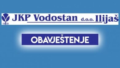 Ilijaš danas bez obustave vode, odluka o noćnim redukcijama zavisit će od nivoa u rezervoaru