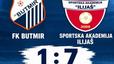 Pioniri Sportske akademije Ilijaš pobijedili rezultatom 7:1 u gostima kod FK Butmir