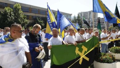Rudari Breze i Bile odustali od protesta u Sarajevu, ali ostaju u radničkom neposluhu