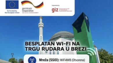 Trg rudara u Brezi dobio besplatan javni Wi-Fi