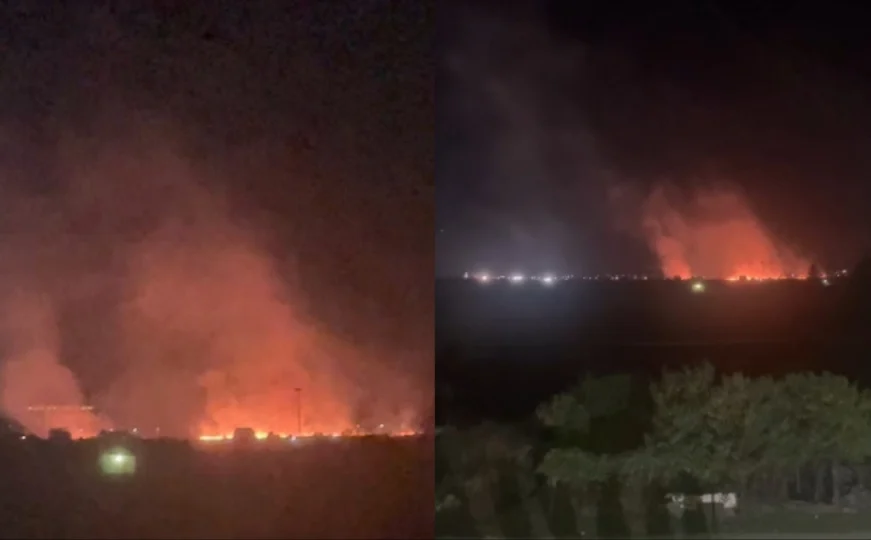 Veliki požar u blizini sarajevskog aerodroma