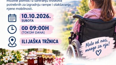 U subotu ispred TC Bingo humanitarni bazar djevojčicu iz Ilijaša