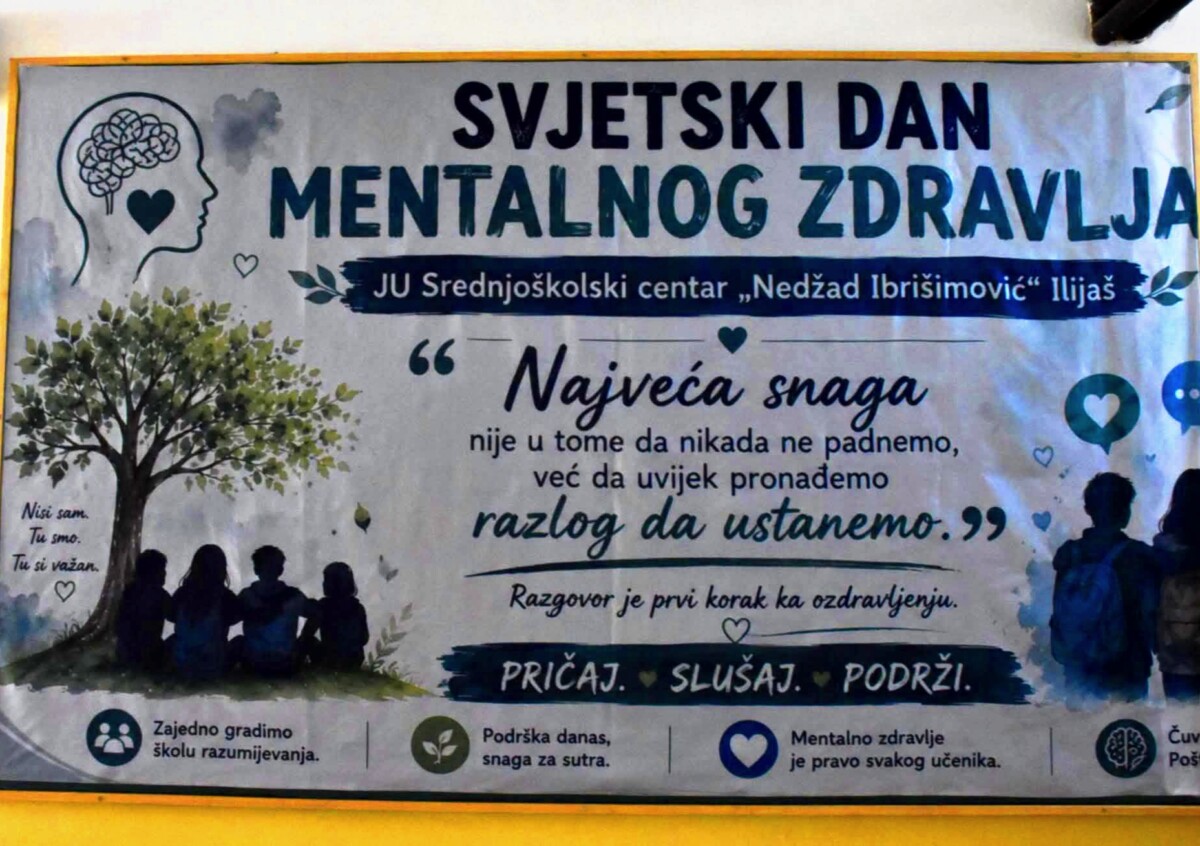Sedmica mentalnog zdravlja u Srednjoškolskom centru „Nedžad Ibrišimović“ u Ilijašu